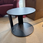 Bijzettafel, zwart aluminium